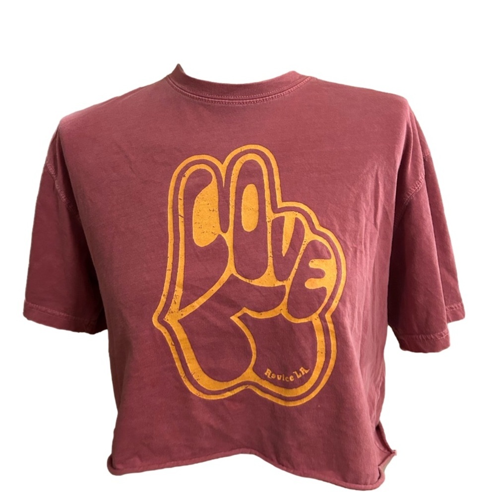 Revice LA Cropped Graphic Tee (L)